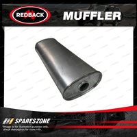 Redback Megaflow Muffler - 2" 51mm Pipe 8x5" Oval 23" Long Centre/Centre