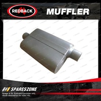 Redback 2.5" Race Muffler - 9 x 4 x 14 Offset/Centre Fully Welded Steel