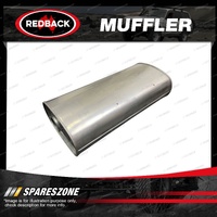 Redback 3" Anti Drone Straight Through Performance Muffler - 28" Long 12x8" Oval