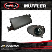 Redback Extreme Duty 5" Round Straight Pipe Muffler - Offset/Offset 304 SS