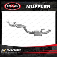 Redback Standard Front Muffler for Toyota Landcruiser FZJ80 Without O2 Sensor