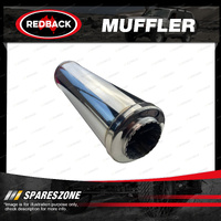 Redback Universal Muffler Inlet Inner Diameter 3 4" Round 14" Long 304 Stainless