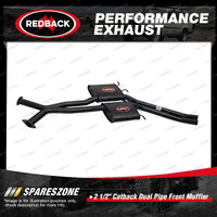 Redback 2 1/2" Catback 2 Pipe Front Muffler Assy for Holden Caprice Statesman WH