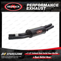 Redback 2 1/2" Catback 2 Outlet Rear Muffler for HSV Maloo R8 Avalanche Senator