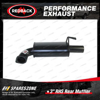 Redback 3" Right Hand Side Rear Muffler Assy for Holden Commodore Calais VE VF