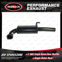 Redback 3" Right Hand Side Single Outlet Rear Muffler Assy for HSV Maloo R8 VE