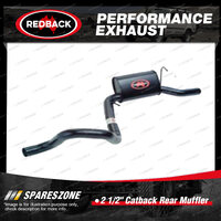 Redback 2 1/2" Catback Rear Muffler Assy for Ford Fairmont Falcon AU EB ED EF EL