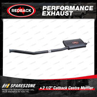 Redback 2 1/2" Catback Centre Muffler Assy for Ford Fairmont Falcon AU AU2 AU3