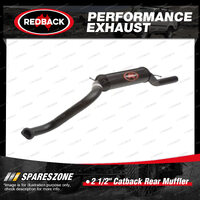 Redback 2 1/2" Catback Rear Muffler Assy for Ford Falcon AU AU2 AU3 4.0L 5.0L