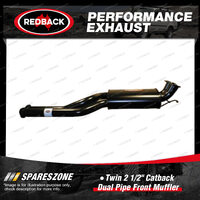 Redback 2 1/2" Catback 2 Pipe Front Muffler for FPV Falcon Force 8 GT GT-P BA BF