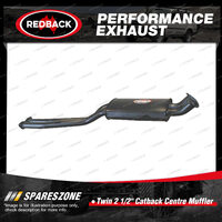 Redback 2 1/2" Catback Centre Muffler Assembly for Ford Falcon BA BF 4.0L 5.4L