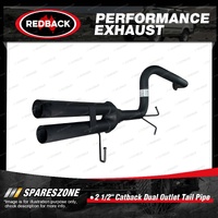 Redback Exhaust Tail Pipe Twin Outlet for Ford Fairmont Falcon BA BF 4.0L 02-08