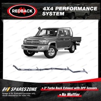 Redback Exhaust with DPF Adapter for Toyota Landcruiser VDJ76R VDJ79 VDJ79R 8Cyl