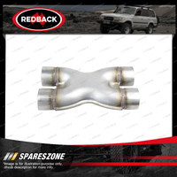 1 pc Redback 409 Stainless Steel Exhaust X Pipe - Twin 57mm 2-1/4"