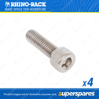 Rhino Rack M6 x 20mm Stainless Steel Socket Head Screw B054-BP - in a Pack of 4