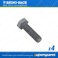 Rhino Rack M10 x 35mm Galvanised Hex Set Screw Bolts B079-BP - in a Pack of 4