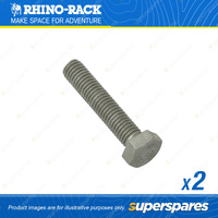 Rhino Rack M8 x 40mm Galvanised Hex Set Screw B103-BP - Pack of 2 - Replacement
