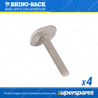 Rhino Rack M6 x 35mm Galvanised Square Head Bolt spare B129-BP - in a Pack of 4
