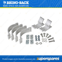 Rhino Rack Conduit Clamp Set BC2 - 2 Clamps Suits 100mm Carriers Heavy Duty Bars