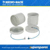 Rhino Rack Conduit End Caps & Sleeves BEC150 - Suits 150mm 6" Conduit Carriers