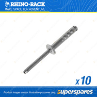 Rhino Rack H075 4.8mm Fastener Type Rivets Rack of 10 - Part Number H075-BP