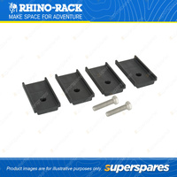 Rhino Rack Heavy Duty Leg Height Spacers LHS2PAIR - 4 x Spacers & 2 x M10 Bolts