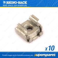 Rhino Rack M6 Galvanised Cage Nut Panel 8 N017-BP - Pack of 10 - Replacement