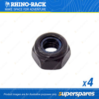 Rhino Rack M6 Black Nyloc Nut N069-BP - in a Pack of 4 - Automative Replacement