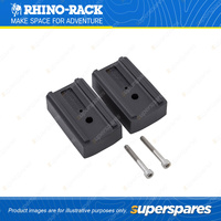 2x Rhino Rack Quick Mount Vortex Spacers 25mm QMVA25 - Suits RLT600 RCH RCL Legs