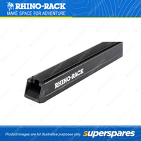 Rhino Rack Heavy Duty Bar Black 1120mm RB1120B - Incl. Rubber Strip & End Caps