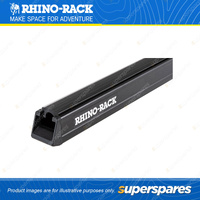 Rhino Rack Heavy Duty Bar Black 1650mm RB1650B - Incl. Rubber Strip & End Caps