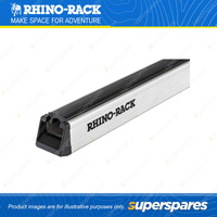 Rhino Rack Heavy Duty Bar Silver 2400mm RB2400S - Incl. Rubber Strip & End Caps