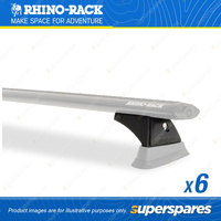 6 x Rhino Rack 52mm High Profile RCH Locking Legs RCH6 - with Key Locking System