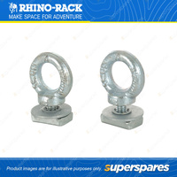 Rhino Rack Galvanised Steel Eye Bolt Kit REB - Suits Heavy Duty Bars Pack of 2