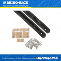 Rhino Rack RTS Track Set RTS554 - in a Pack of 2 Includes Hardware and End Caps