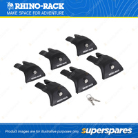 6 x Rhino Rack RVL Legs RVL6 - Low Locking Leg 45mm Suits the VA Bar Extrusion