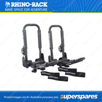 Rhino Rack Folding J Style Kayak Carrier S512 - Supplied With 4 Tie Down Straps