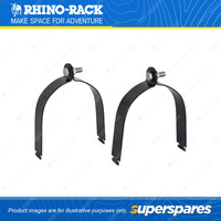 2 x Rhino Rack 100mm/4" Vortex Pipe Clamps SPC4 - Suits 100mm Conduit Carriers