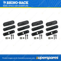 Rhino Rack RCP Base Kit in a pack of 4 for RC and RV Roof Rack Systems RCP93-BK