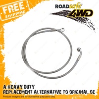 1 Roadsafe Front Right 3-4"Lift Braided Extended Brake line for Nissan Patrol GU