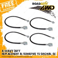 4 Front+Rear Roadsafe 3-4"Lift Rubber Extended Brake lines for Nissan Patrol GQ