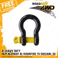 1 Pc Roadsafe 4WD Black Yellow Bow Shackle 3250kgs Brand New High Quality