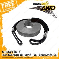 Roadsafe Synthetic Ropes 11mm 12 Strand for Most Winches Sold Per Metre Grey