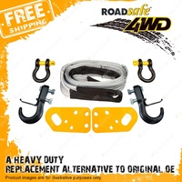 4WD Kit Tow Point Bridle Strap 2x Shackle for Nissan Patrol GQ GU Series