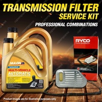 Ryco Transmission Filter + 8L Full SYN Fluid for Mazda BT50 UP0Y 6R80 Trans