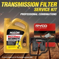 Ryco Transmission Filter + SYN Fluid Kit for Jaguar X TYPE X400 JF506E MPFI DOHC