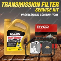 Ryco Transmission Filter + SYN Fluid Kit for Audi A8 D3 3.7L 6.0L FSI Qt 2003-10
