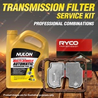 Ryco Transmission Filter + SYN Fluid Kit for Ford Cougar Fairlane ZC ZD ZF ZH