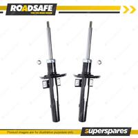2x Front Roadsafe Sealed Strut Shock Absorbers for Skoda Fabia Roomster 5J 05-15