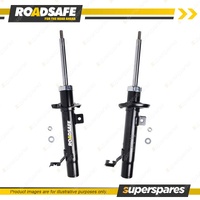 2 x Front STR Sealed Strut Shocks - Oval Front Coil for Ford Fiesta WP WQ 01-09
